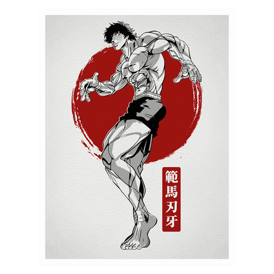 Muscular Baki Hanma Premium Vinyl Stickers