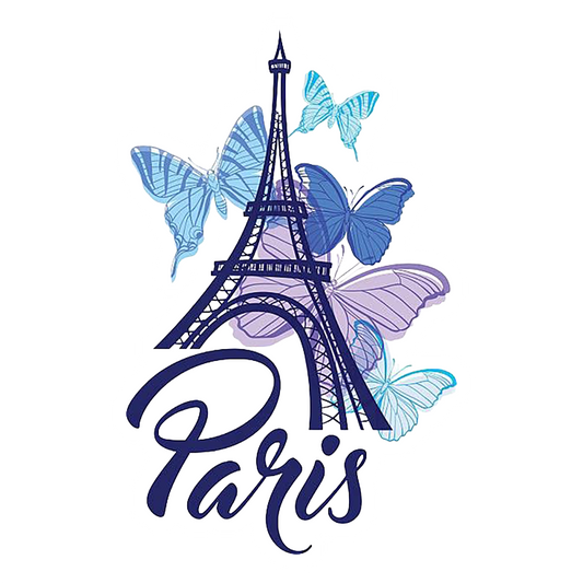 Paris ,Eiffel Tower,( Water color) Premium Vinyl Stickers