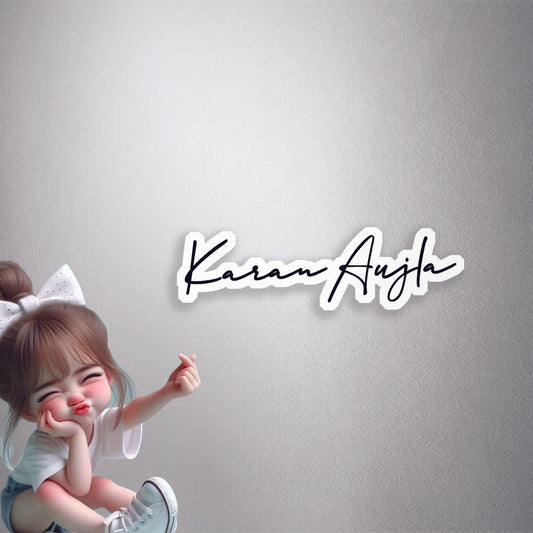 Karan Aujla Autograph Premium Vinyl Stickers