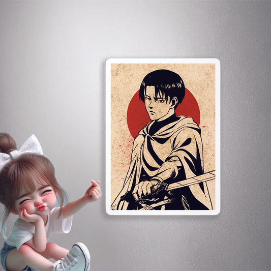 Levi Ackerman Painting style Premium Vinyl Stickers