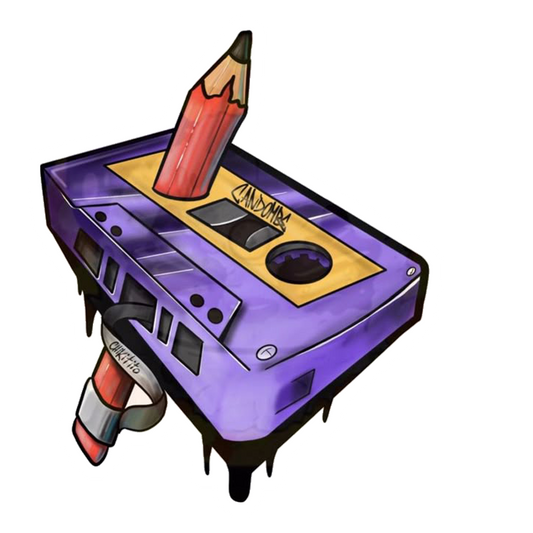 Cassette Tape Rewind Premium Vinyl Stickers