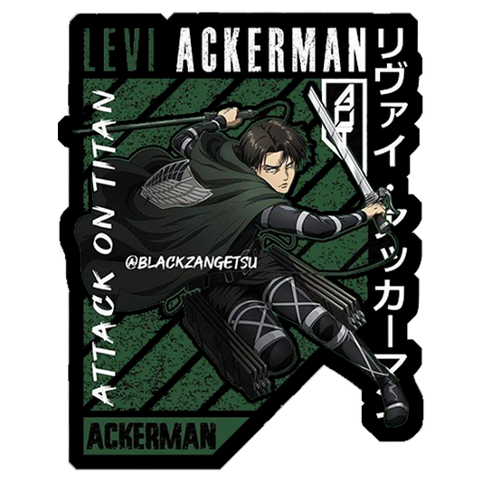 cap. Levi attcking  Premium Vinyl Stickers