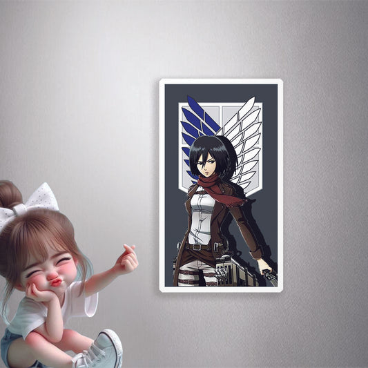 Mikasa Ackerman Aesthetic Premium Vinyl Stickers