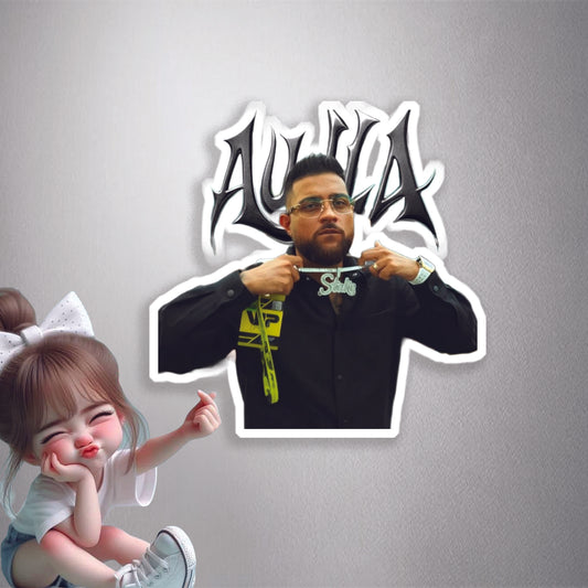 Karan Aujla Bad A$$ Looks Premium Vinyl Stickers