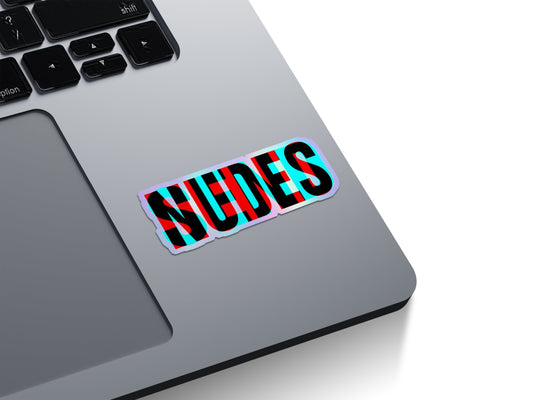 SEDES Glitch Effect Holographic Stickers