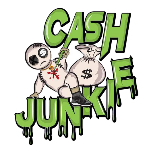 Cash Junkie Voodoo Premium Vinyl Stickers