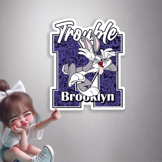 Bugs Bunny Brooklyn Trouble Premium Vinyl Stickers