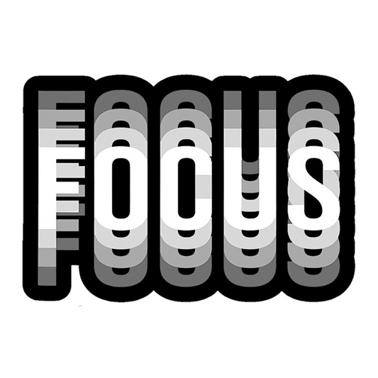 Focus Layered Effect Premium Vinyl Stickers