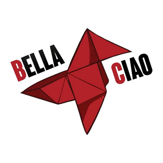 Bella Ciao Origami Premium Vinyl Stickers