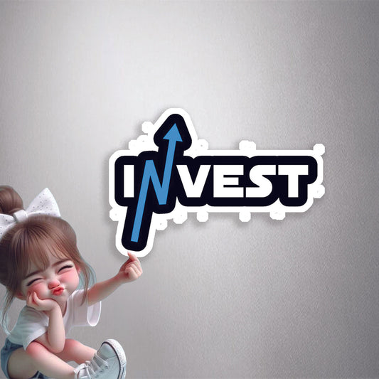 Invest Growth Arrow Premium Vinyl Stickers
