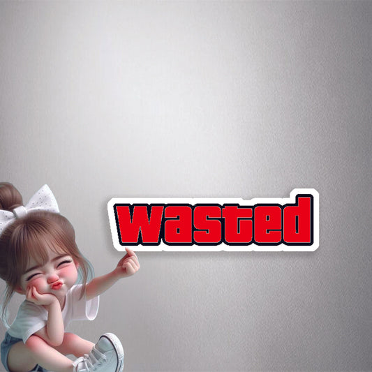 Wasted Game Style Premium Vinyl Stickers
