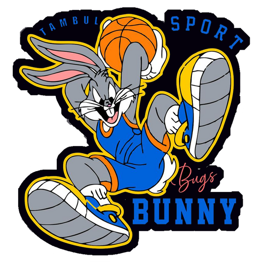 Bugs Bunny Basketball Premium Vinyl Stickers