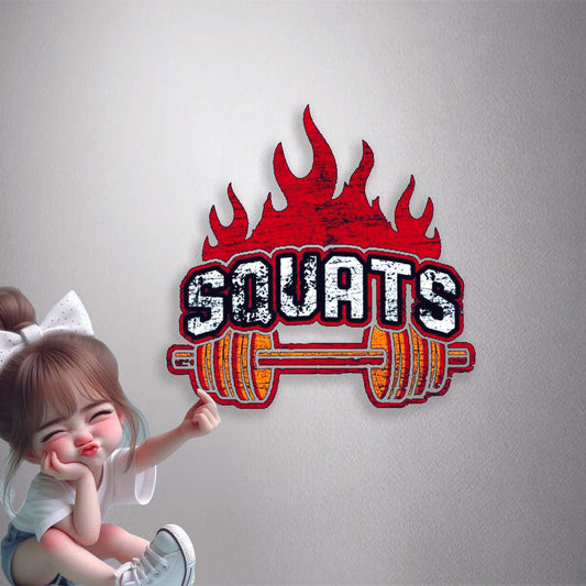 Squats On Fire Premium Vinyl Stickers