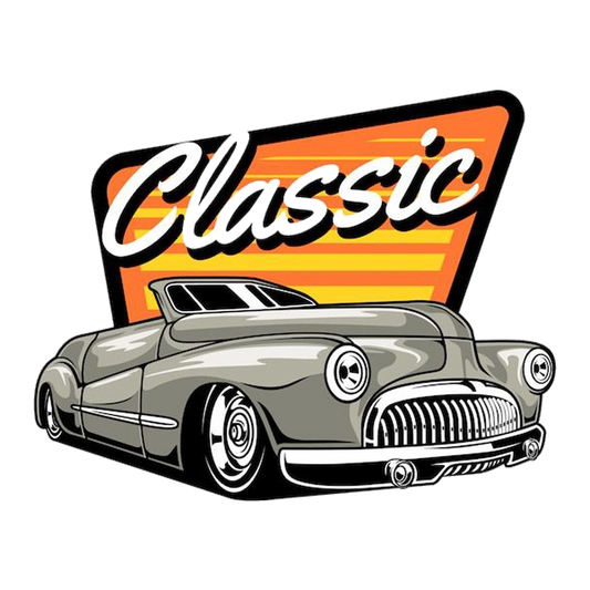 Classic Hot Rod Car Premium Vinyl Stickers