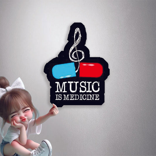 Music Is Medicine Premium Vinyl Stickers