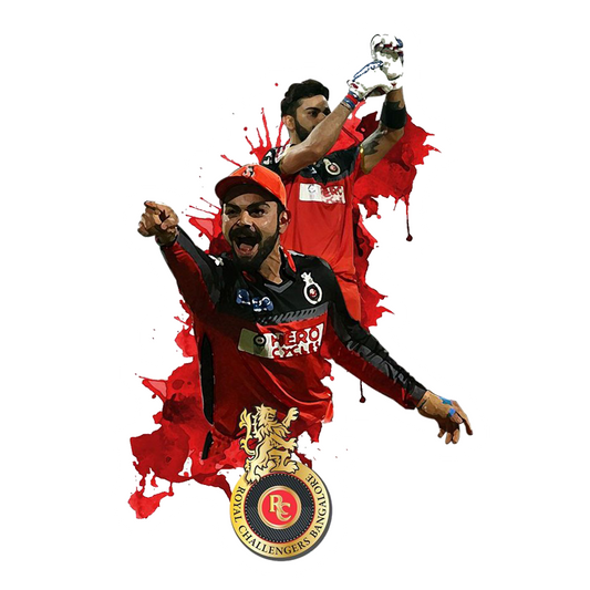 Kohli & Challengers Premium Vinyl Stickers