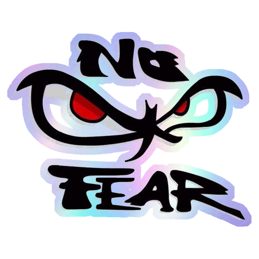 No Fear Holographic Stickers