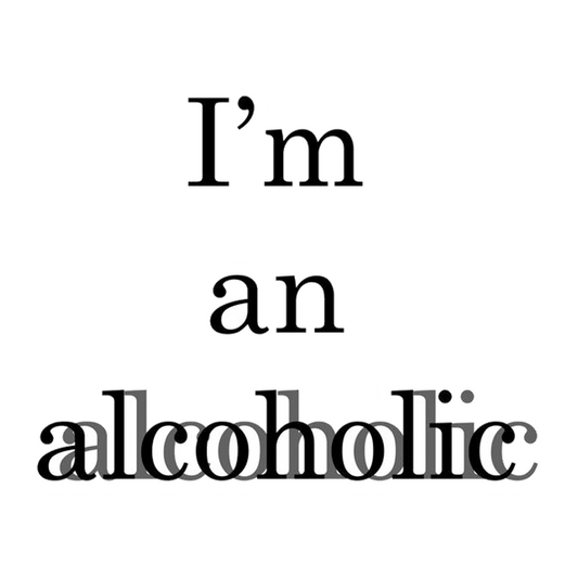 I'm An Alcoholic Typography Premium Vinyl Stickers