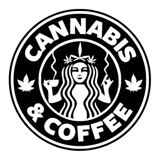 Cannabis & Coffee Premium Vinyl Stickers