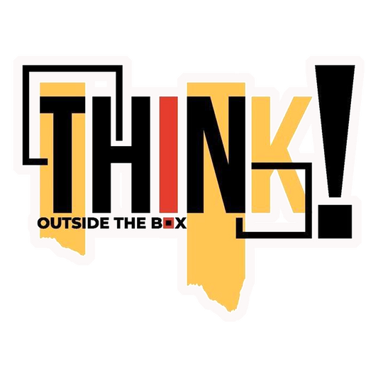Think Outside Box Premium Vinyl Stickers