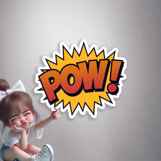 Comic Book Pow! Premium Vinyl Stickers