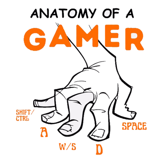 Anatomy of a Gamer Premium Vinyl Stickers