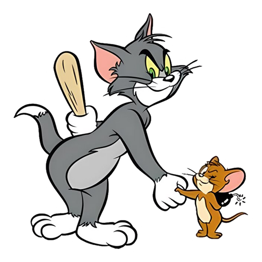 Classic Tom and Jerry Premium Vinyl Stickers