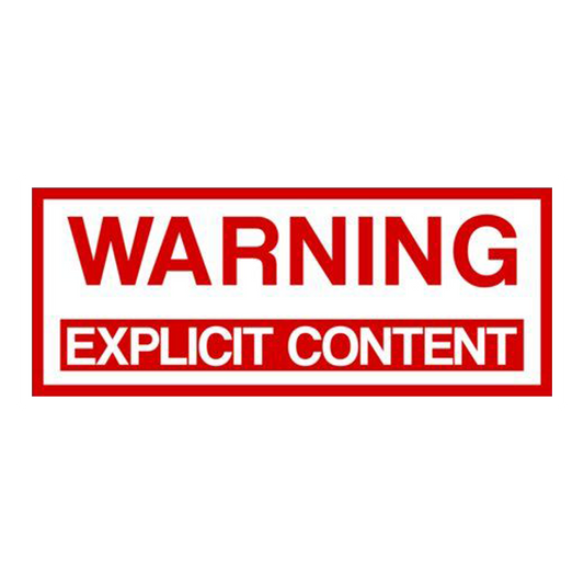 Warning Explicit Content Premium Vinyl Stickers