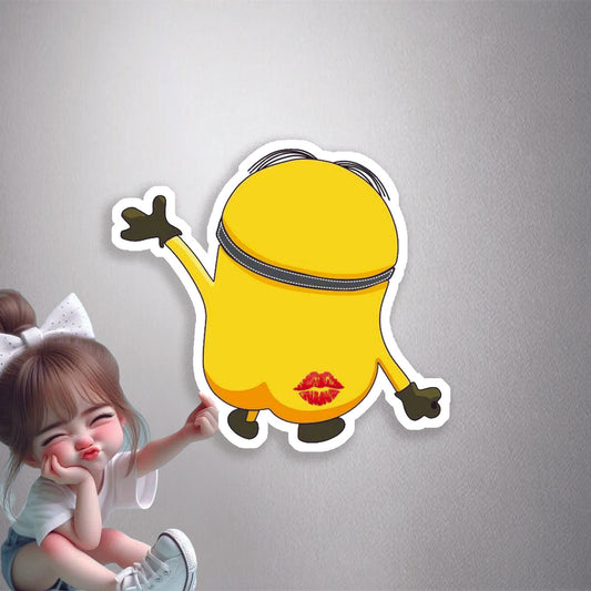 Minion Kiss Premium Vinyl Stickers