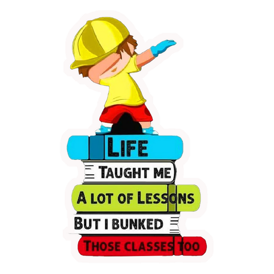 Bunked Classes Life Lessons Premium Vinyl Stickers