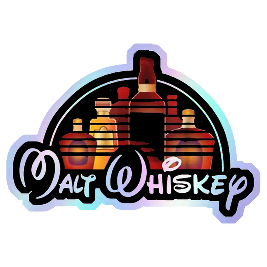 Malt Whiskey Holographic Stickers