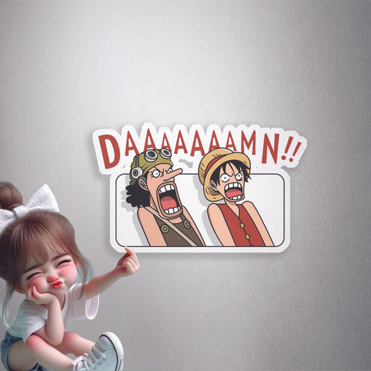 One Piece Damn Premium Vinyl Stickers