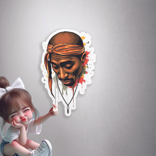 2Pac Tribute Premium Vinyl Stickers