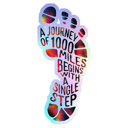 A Single Step Holographic Stickers