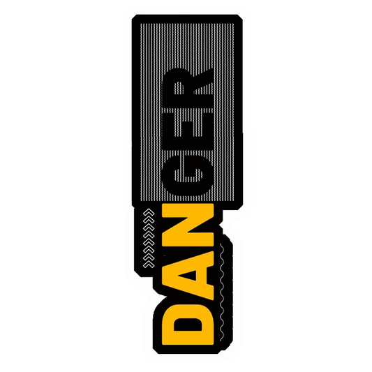 Vertical Danger Premium Vinyl Stickers