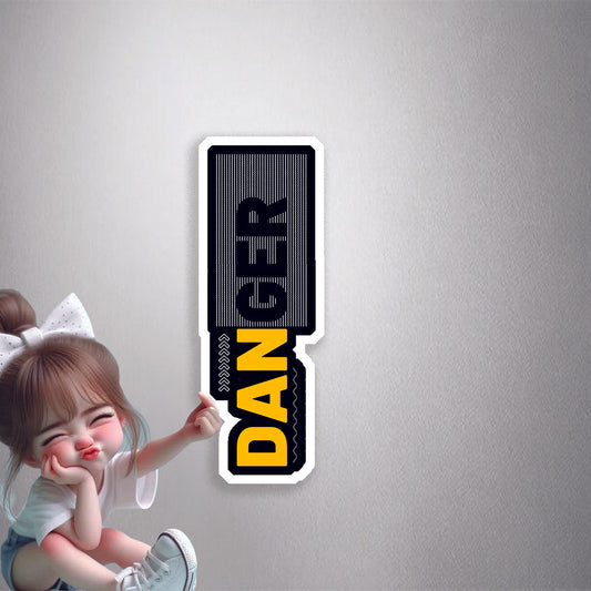 Vertical Danger Premium Vinyl Stickers