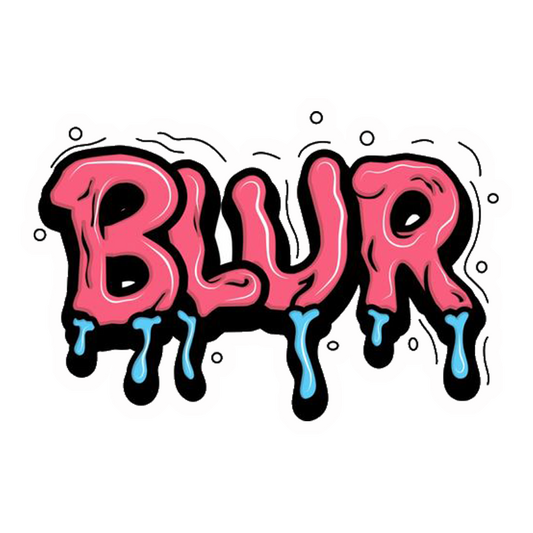 Pink Blur Graffiti Premium Vinyl Stickers