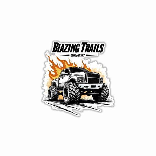 Racing Trails Car Bumper Sticker