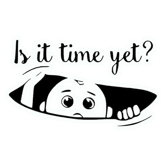 Is It Time Yet? Premium Vinyl Stickers