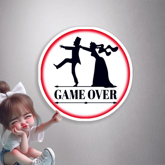 Game Over Wedding Premium Vinyl Stickers