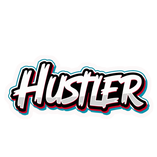 Hustler Bold Style Premium Vinyl Stickers