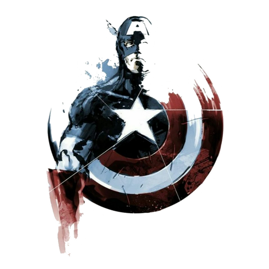 Captain America Abstract Art Premium Vinyl Stickers
