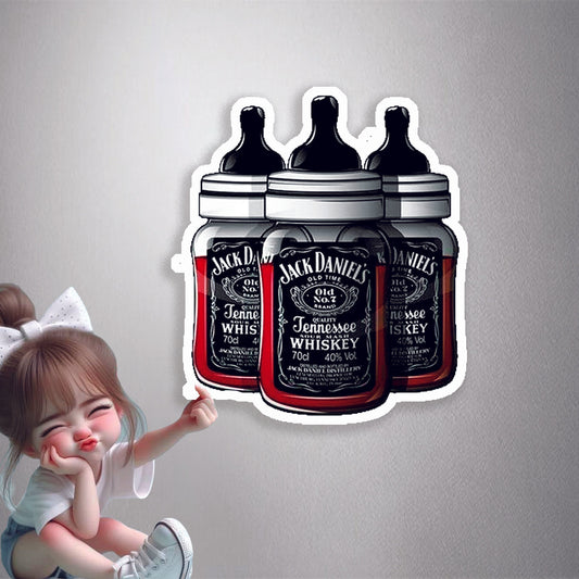Jack Daniels Baby Bottle Premium Vinyl Stickers