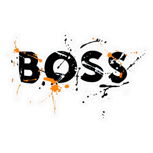 Boss Ink Splatter Premium Vinyl Stickers
