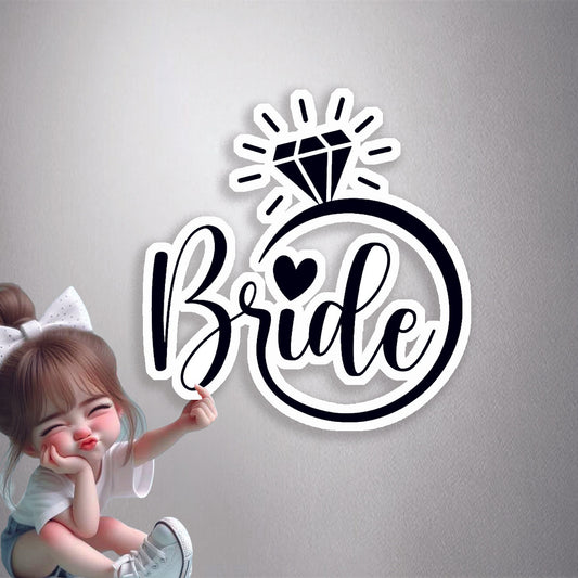 Bride Diamond Ring Premium Vinyl Stickers