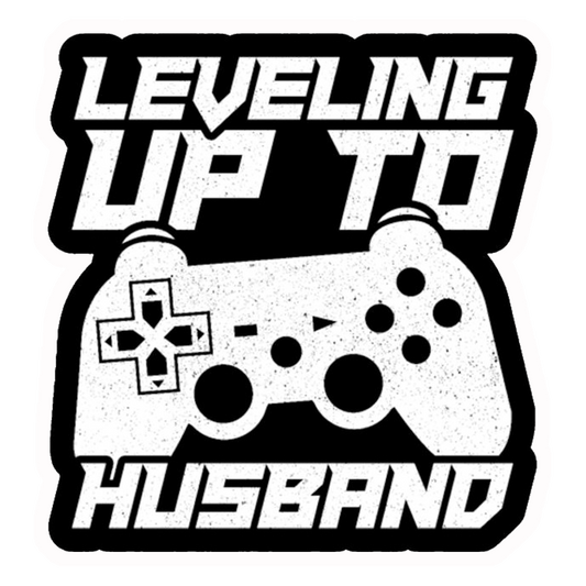 Leveling Up To Husband Premium Vinyl Stickers