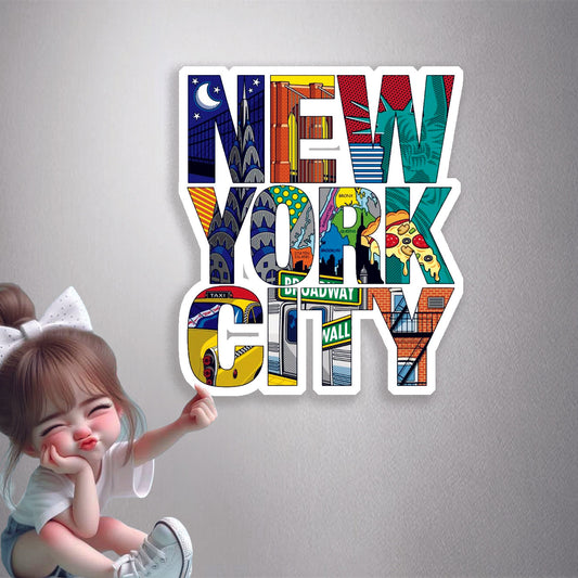 New York City Collage Premium Vinyl Stickers
