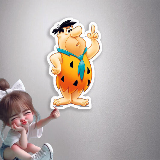 Fred Flintstone Premium Vinyl Stickers