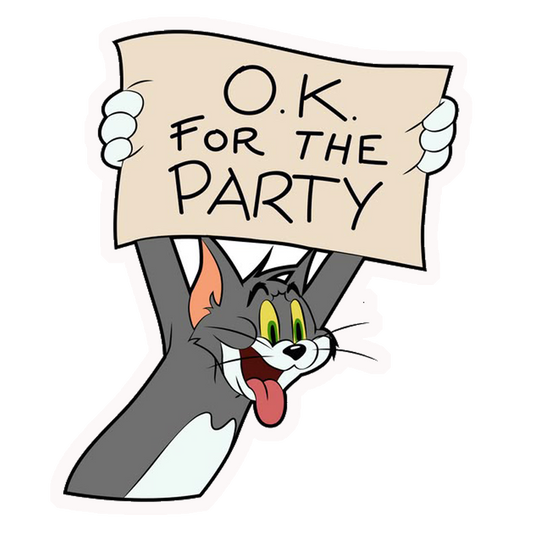 Tom Party Time Premium Vinyl Stickers