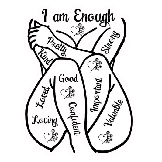 I Am Enough Affirmations Premium Vinyl Stickers